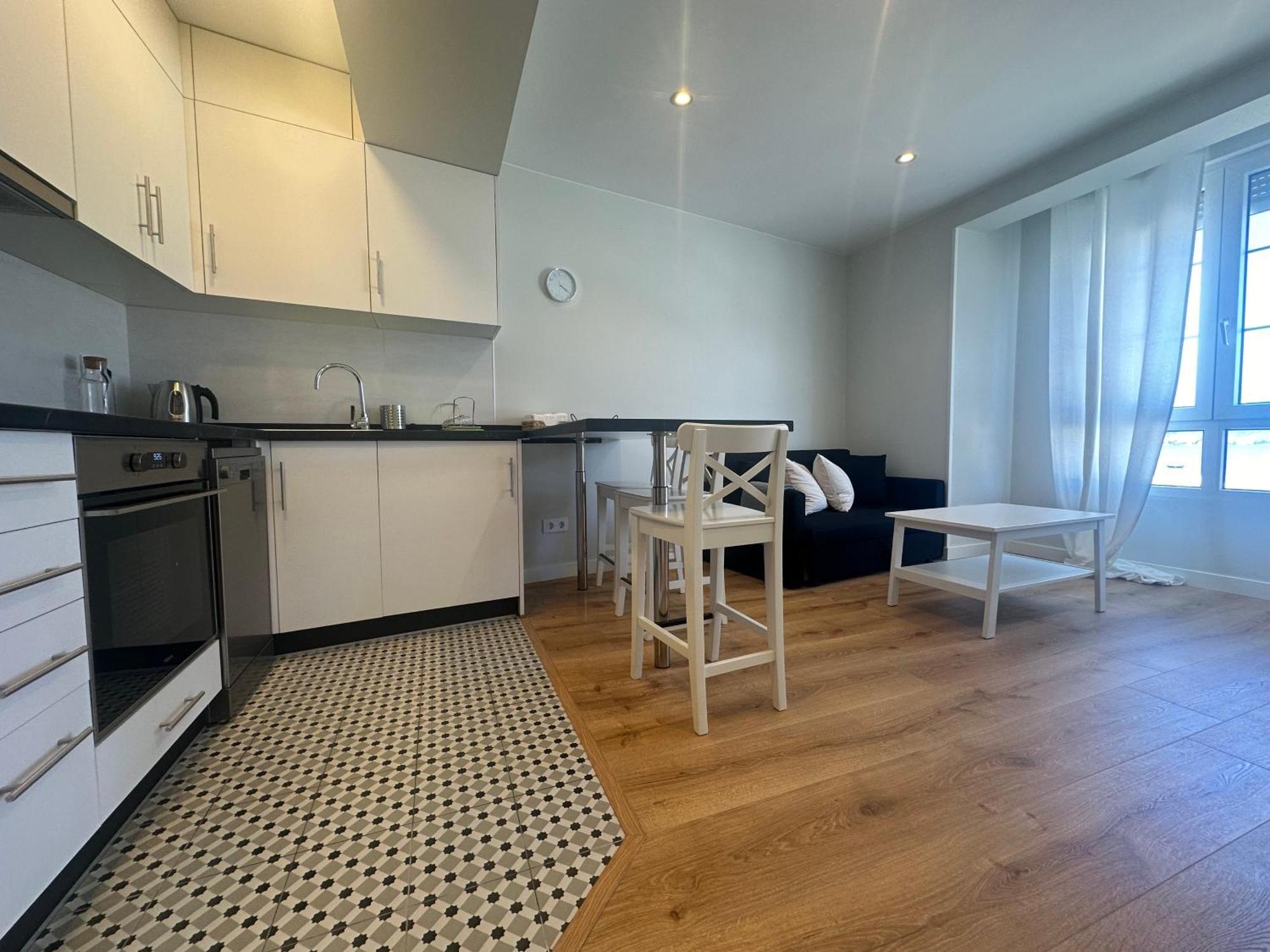 A Terraza Pequena By Oktheway Apartment Laxe Luaran gambar
